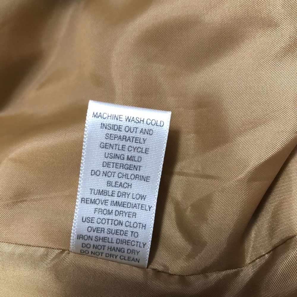 Tan leather jacket - Picture 7 of 12